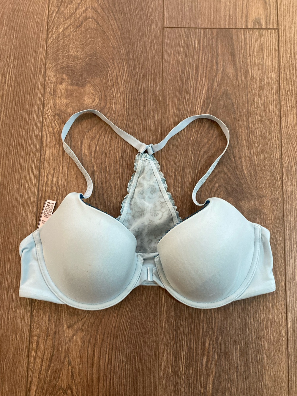 Victoria's Secret Body By Victoria Lined Demi Blue Bra Size 36C